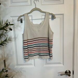 Striped Knit Tank Top